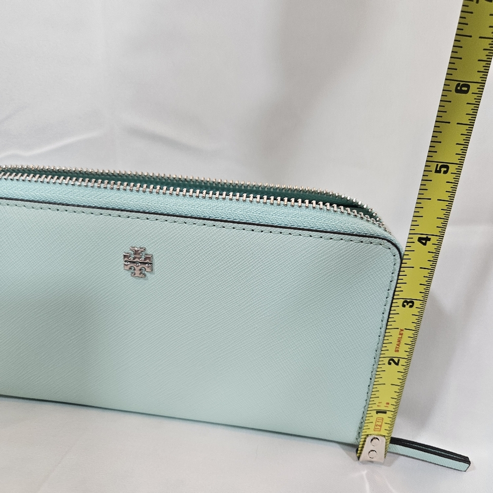 Tory Burch Mint Green Wristlet Wallet - Picture 10 of 10
